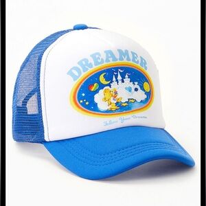 Care Bears DREAMER Trucker Hat Women's Blue & White NWT